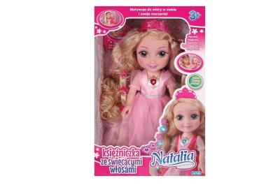 Opakowanie Lalka Natalia księżniczka ze świecącymi włosami