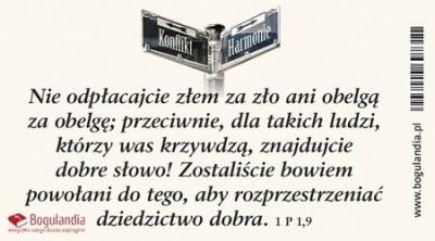 Opakowanie Magnes na lodówkę Nie odpłacajcie złem za zło..