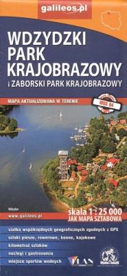 Okładka książki Mapa sztabowa -Zaborski i Wydzki Park Krajobrazowy