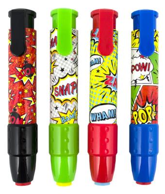 Mechaniczne Gumki do Ścierania Komiks. Wydawca: Kolorowe Baloniki. SmakLiter.pl Opakowanie Mechaniczne Gumki do Ścierania Komiks