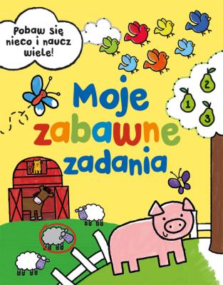 Moje zabawne zadania. Autor: Emily Stead. SmakLiter.pl Okładka książki Moje zabawne zadania