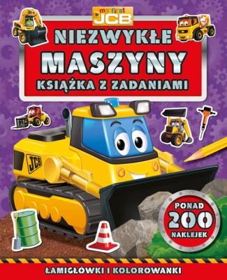 Okładka książki My first JCB Niezwykłe maszyny. Książka z zad.