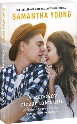 Nieznośny ciężar tajemnic. Autor: Samantha Young. SmakLiter.pl Okładka książki Nieznośny ciężar tajemnic