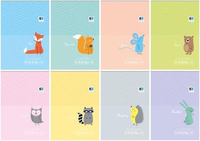 Notes A7/50# Black&Blue kids pastel. Wydawca: Noster. SmakLiter.pl Opakowanie Notes A7/50# Black&Blue kids pastel