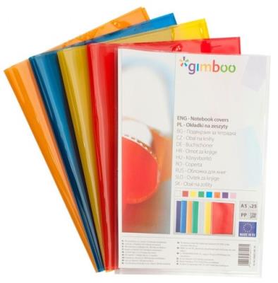 Okładki na zeszyty A5 Gimboo krystal transparent 25 sztuk. Wydawca: Gimboo. SmakLiter.pl Opakowanie Okładki na zeszyty A5 Gimboo krystal transparent 25 sztuk