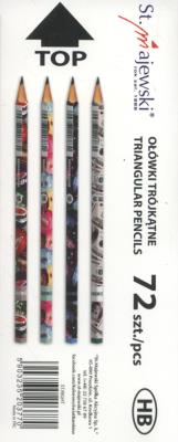 Opakowanie Ołówek trójkątny HB St.Right tuba 72szt.