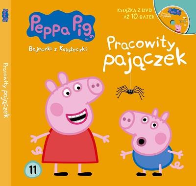 Okładka książki Peppa Pig.Pracowity pajączek.DVD