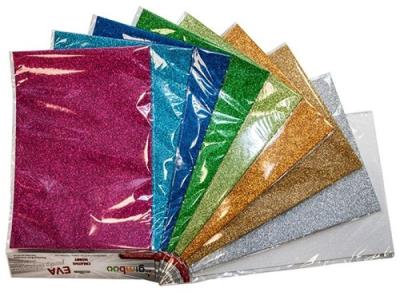 Pianka dekoracyjna Gimboo Eva z klejem brokatowa mix kolorów 25 sztuk. Wydawca: Gimboo. SmakLiter.pl Opakowanie Pianka dekoracyjna Gimboo Eva z klejem brokatowa mix kolorów 25 sztuk
