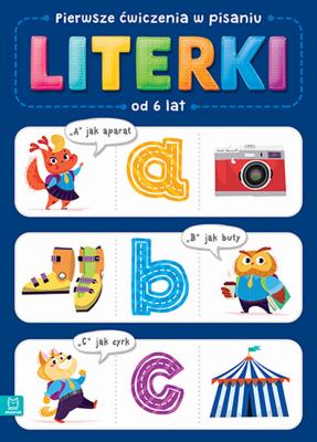 Okładka książki Pierwsze ćwiczenia w pisaniu. LITERKI. Od 6 lat