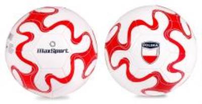 Opakowanie Piłka nożna Max Sport Polska biało-czerwona