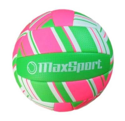 Opakowanie Piłka siatkowa Max Sport różowo-zielona