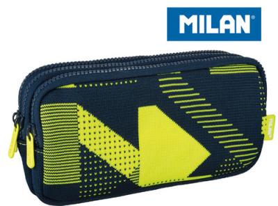 Opakowanie Piórnik MILAN 3-komorowy KNIT żółty