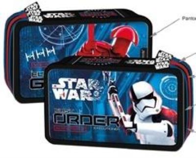 Opakowanie Piórnik potrójny z wyposażeniem STAR WARS VIII