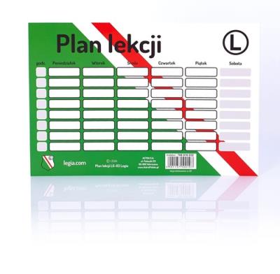 Opakowanie Plan lekcji LG-03 Legia 25 sztuk