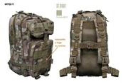 Opakowanie Plecak 4-komorowy Military