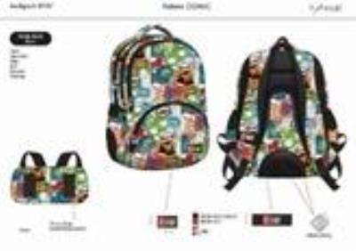 Okładka książki Plecak 4-komorowy Spine-Friendly Comics