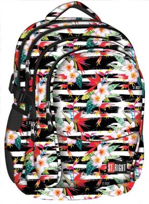 Okładka książki Plecak 4-komorowy Spine-Friendly Tropical Stripes