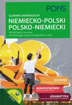 PONS Słownik uniwersalny niemiecko-polski polsko-niemiecki. Autor: Czerska Urszula, Heisse Ulrich, Komorowska Magdalena. SmakLiter.pl Okładka książki PONS Słownik uniwersalny niemiecko-polski polsko-niemiecki