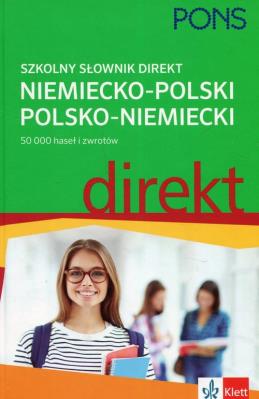 PONS Szkolny słownik niemiecko-polski polsko-niemiecki direkt. Autor: Czerska Urszula, Heibe Ulrich, Śmidowicz Luiza. SmakLiter.pl Okładka książki PONS Szkolny słownik niemiecko-polski polsko-niemiecki direkt