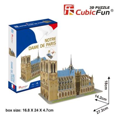 Opakowanie Puzzle 3D Katedra Notre Dame 53 elementów