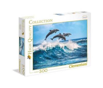 Puzzle 500 Dolphins. Autor: .. SmakLiter.pl Okładka książki Puzzle 500 Dolphins