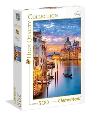 Puzzle High Quality Collection Lighting Venice 500. Wydawca: Clementoni. SmakLiter.pl Opakowanie Puzzle High Quality Collection Lighting Venice 500