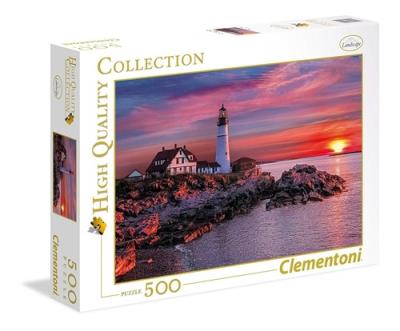 Puzzle High Quality Collection Portland Head Light 500. Wydawca: Clementoni. SmakLiter.pl Opakowanie Puzzle High Quality Collection Portland Head Light 500