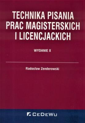 Okładka książki Technika pisania prac mag. i lic. wyd. 10