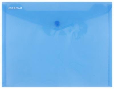 Opakowanie Teczka kopertowa Donau na zatrzask niebieska 10 sztuk