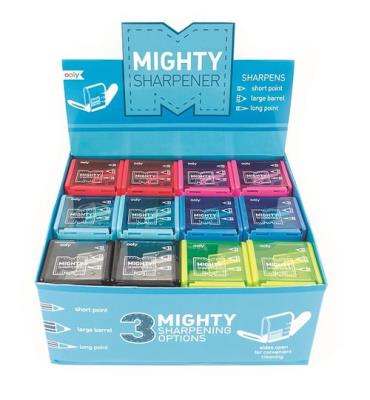 Temperówka na 3 grubości ołówka.. Wydawca: Kolorowe Baloniki. SmakLiter.pl Opakowanie Temperówka na 3 grubości ołówka.