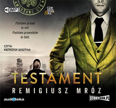 Testament - Audiobook. Autor: Remigiusz Mróz. SmakLiter.pl Okładka książki Testament - Audiobook