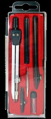 Okładka książki Zestaw geometryczny cyrkli 6 elementów  2599