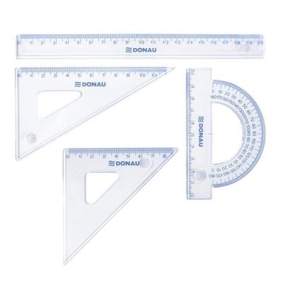 Opakowanie Zestaw geometryczny mały transparentny 20 sztuk