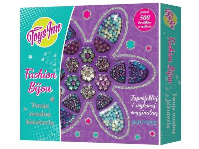 Okładka książki Zestaw koralików fioletowy kwiat