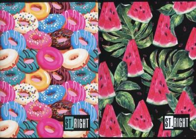 Opakowanie Zeszyt A5 St.Right w linie 60 kartek mix okładek 10 sztuk