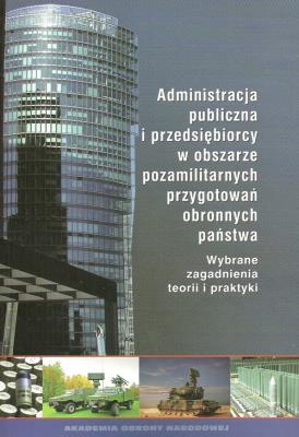 Opakowanie Administracja publiczna i przedsiębiorcy w obszarze pozamilitarnych przygotowań obronnych państwa