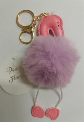Opakowanie Brelok - Pompon Flaming (ciemny róż)