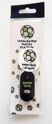 Brelok-lokalizator do kluczy Super Tata. Wydawca: Jawi. SmakLiter.pl Opakowanie Brelok-lokalizator do kluczy Super Tata