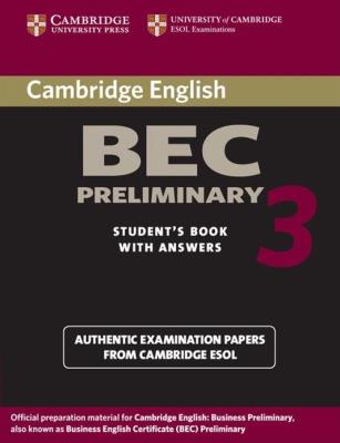 Opakowanie Cambridge BEC Preliminary 3 Student's Book with Answers