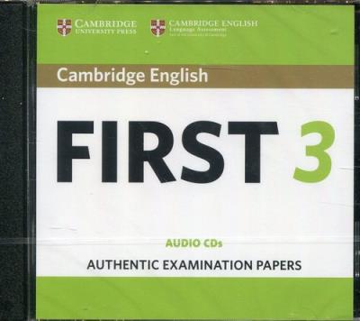 Cambridge English First 3 CD-Audio. Wydawca: Cambridge University Press. SmakLiter.pl Opakowanie Cambridge English First 3 CD-Audio