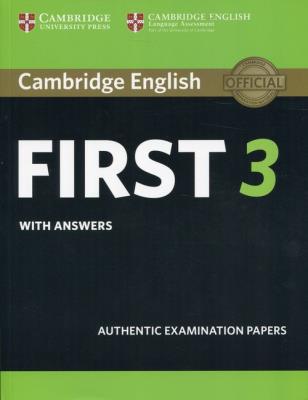 Opakowanie Cambridge English First 3 with answers