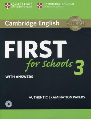 Opakowanie Cambridge English First for Schools 3 with answers with Audio