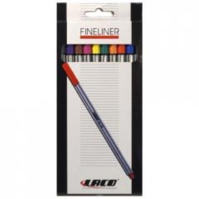 Opakowanie Cienkopis 10 kolorów LACO