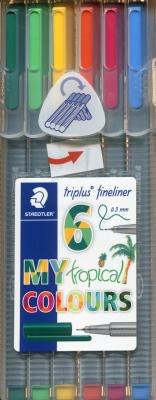 Opakowanie Cienkopis Triplus 0,3mm 6szt kol. tropikalne