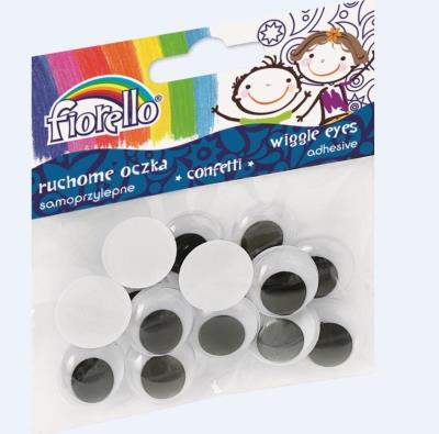 Confetti oczka samoprzylepne GR-KE15-20 FIORELLO. Wydawca: Fiorello. SmakLiter.pl Opakowanie Confetti oczka samoprzylepne GR-KE15-20 FIORELLO