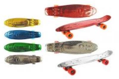 Opakowanie Deskorolka z dużymi kołami 60cm chromowana, mix