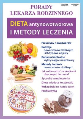 Diet antynowotworowa i metody leczenia PLR121. Autor: Szczepańska Sylwia. SmakLiter.pl Okładka książki Diet antynowotworowa i metody leczenia PLR121