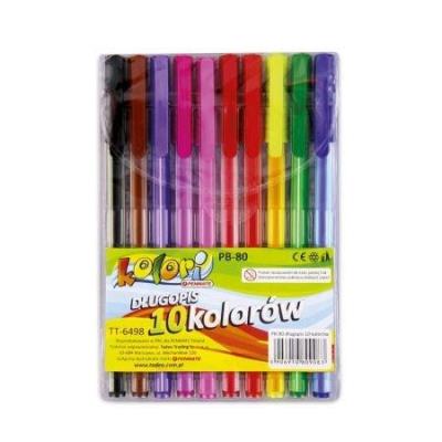 Opakowanie Długopis PB-80 10 kolorów PENMATE