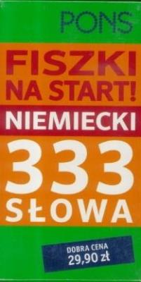 Okładka książki Fiszki na start! 333 słowa. Niemiecki PONS