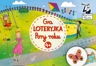 Gra Loteryjka Pory roku 4+. Autor: Opracowanie zbiorowe. SmakLiter.pl Okładka książki Gra Loteryjka Pory roku 4+